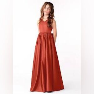 NWT Alfred Sung formal elegant auburn gown in a Sz 16 wedding party event